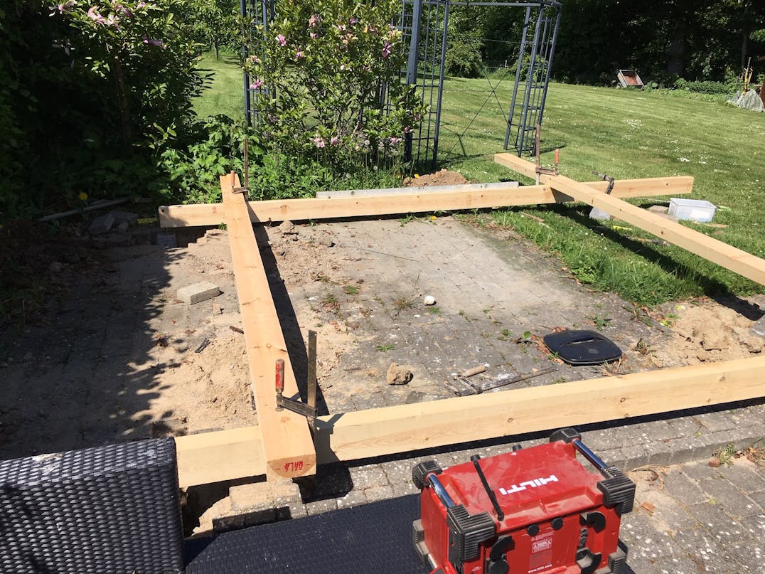 Pavillon til brolagt terrasse Pavillon til brolagt terrasse